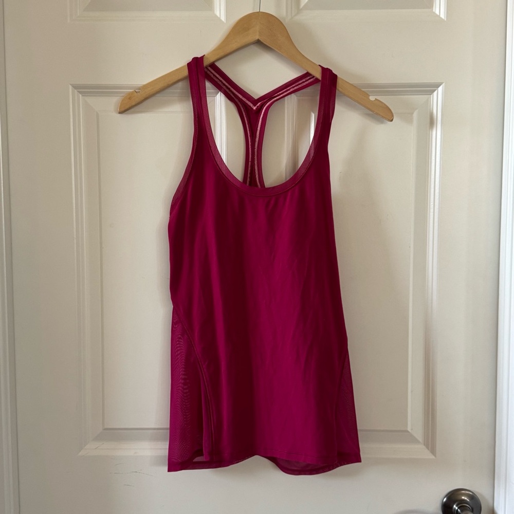 Lululemon Mesh Cool Racerback Special Edition Shine On Berry Rumble